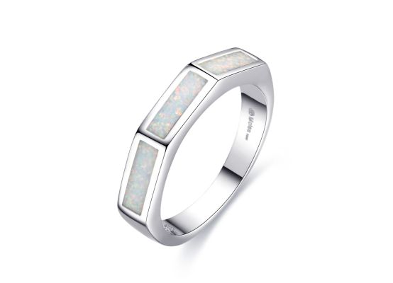 MOISS stříbrný prsten OPÁL