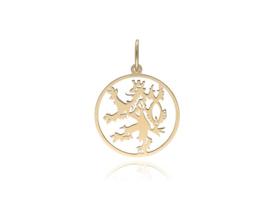 MOISS přívěsek ze žlutého zlata ČESKÝ LEV