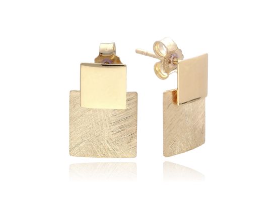MOISS náušnice ze žlutého zlata