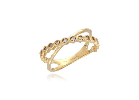 MOISS prsten ze žlutého zlata