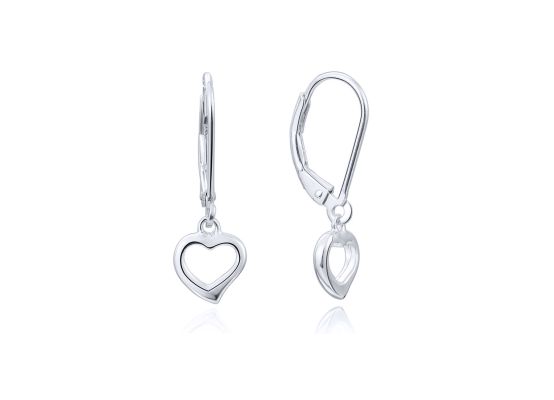 MOISS stříbrné náušnice SRDCE