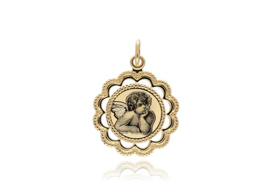 MOISS přívěsek ze žlutého zlata ANDĚL