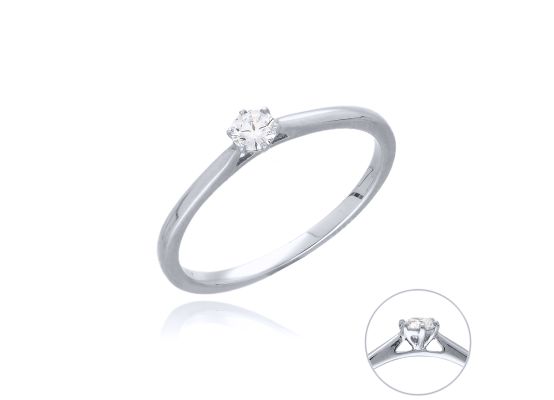 MOISS LG diamantový prsten z bílého zlata