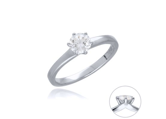 MOISS LG diamantový prsten z bílého zlata