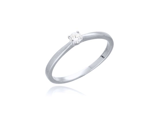 MOISS LG diamantový prsten z bílého zlata