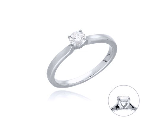 MOISS LG diamantový prsten z bílého zlata