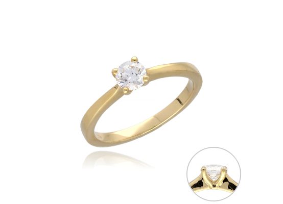 MOISS LG diamantový prsten ze žlutého zlata