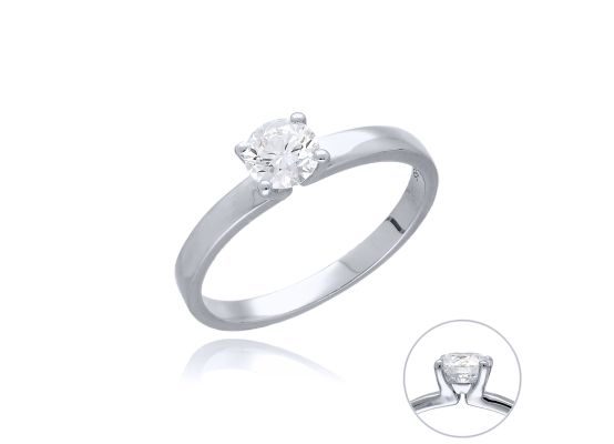 MOISS LG diamantový prsten z bílého zlata