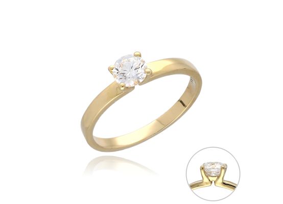 MOISS LG diamantový prsten ze žlutého zlata