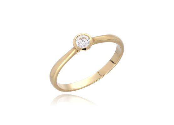 MOISS prsten ze žlutého zlata LG DIAMANT