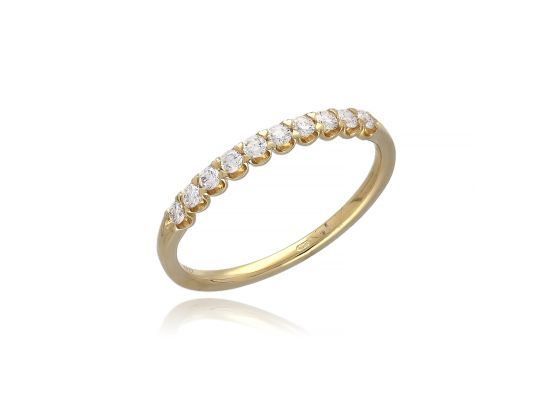 MOISS LG diamantový prsten ze žlutého zlata