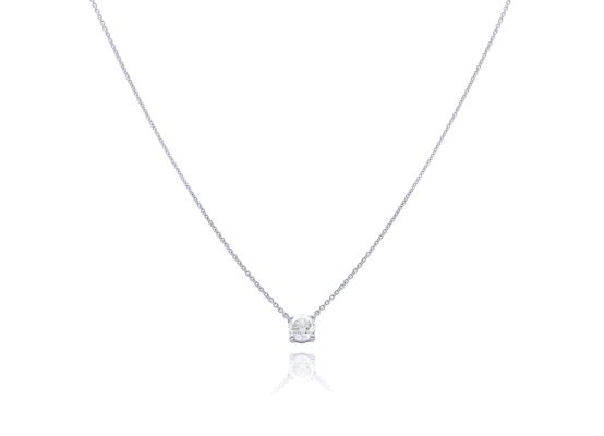 MOISS LG diamantový náhrdelník z bílého zlata