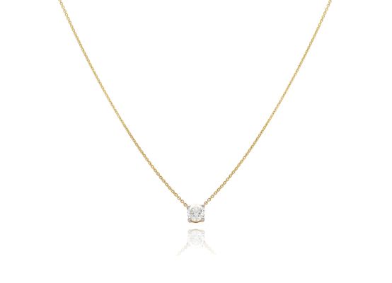 MOISS LG diamantový náhrdelník ze žlutého zlata