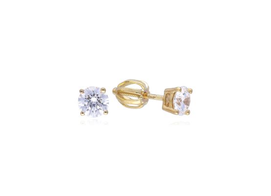 MOISS LG diamantové náušnice ze žlutého zlata