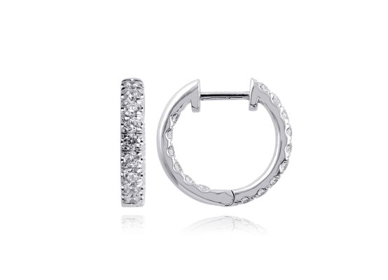 MOISS LG diamantové náušnice z bílého zlata