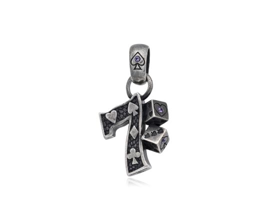 DIVERSE stříbrný přívěsek SEDMICKA