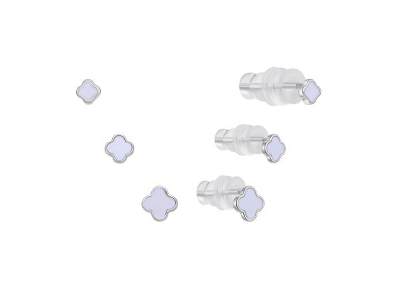 MOISS stříbrné náušnice 3-5mm