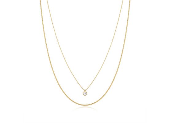 MOISS stříbrný náhrdelník SRDCE