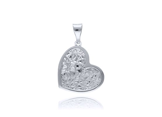 MOISS přívěsek z bílého zlata SRDCE