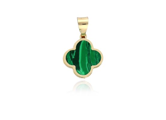 MOISS přívěsek ze žlutého zlata ČTYŘLÍSTEK