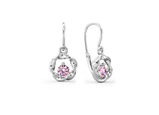 MOISS dětské náušnice z bílého zlata