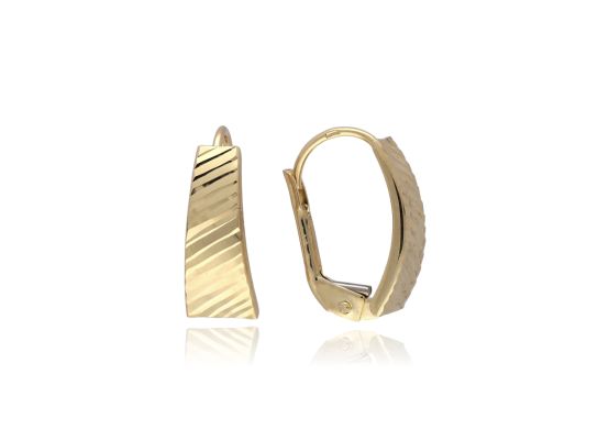 MOISS náušnice ze žlutého zlata