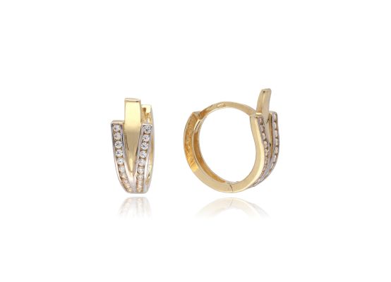 MOISS náušnice ze žlutého zlata