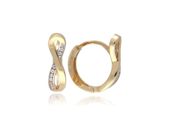 MOISS náušnice ze žlutého zlata