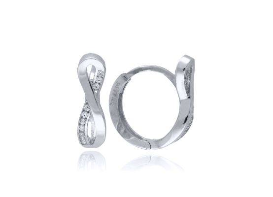 MOISS náušnice z bílého zlata