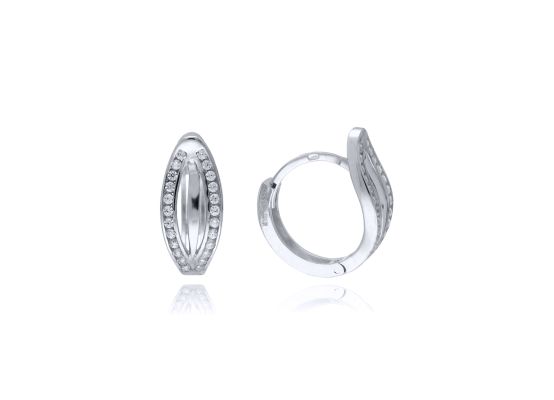 MOISS náušnice z bílého zlata