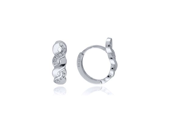 MOISS náušnice z bílého zlata