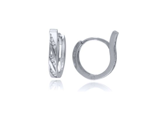 MOISS náušnice z bílého zlata