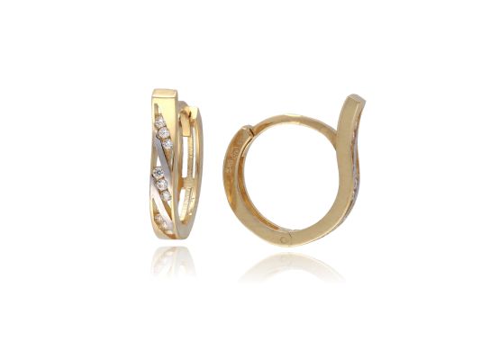 MOISS náušnice ze žlutého zlata