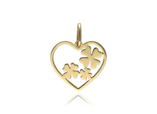 MOISS přívěsek ze žlutého zlata SRDCE