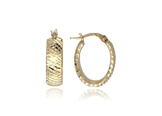 MOISS náušnice ze žlutého zlata