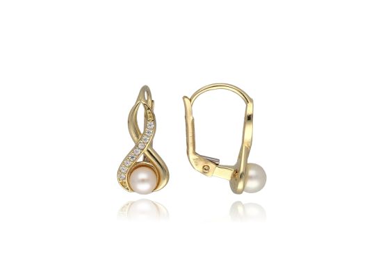 MOISS náušnice ze žlutého zlata