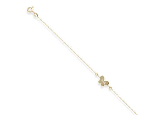 MOISS náramek ze žlutého zlata MOTÝL