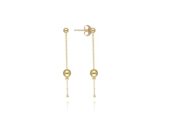 MOISS náušnice ze žlutého zlata