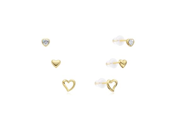 MOISS stříbrné náušnice GOLD