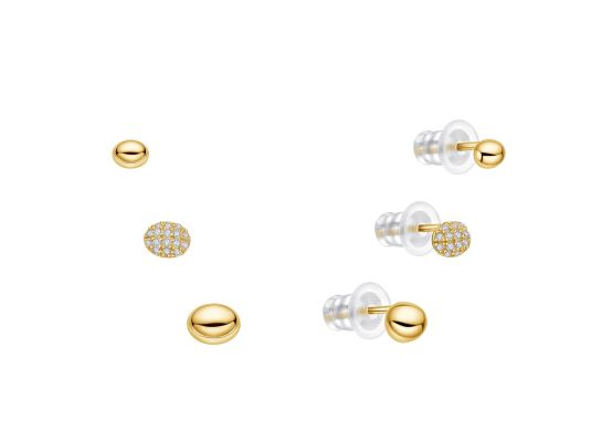 MOISS stříbrné náušnice GOLD