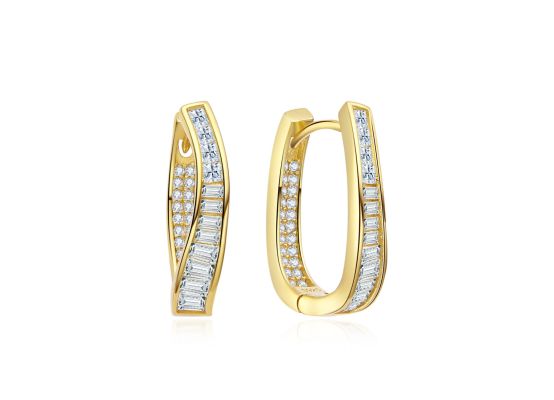 MOISS stříbrné náušnice GOLD