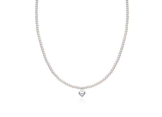 MOISS stříbrný náhrdelník SRDCE