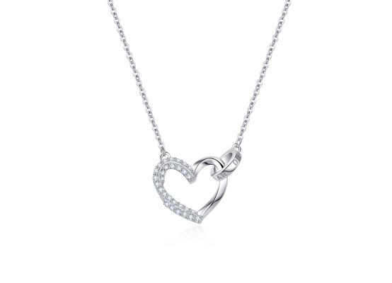 MOISS stříbrný náhrdelník SRDCE
