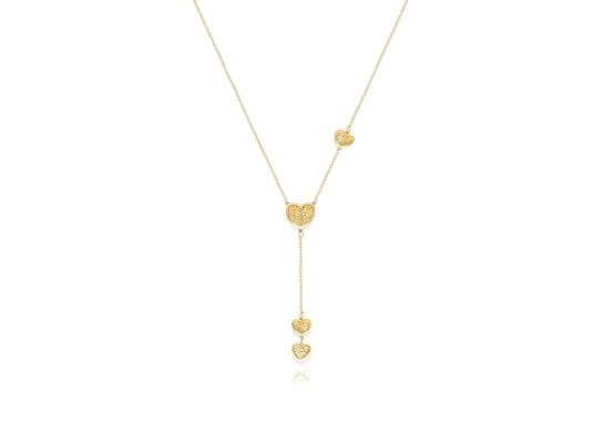MOISS náhrdelník ze žlutého zlata SRDCE