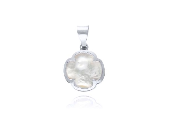 MOISS přívěsek z bílého zlata KVĚTINA