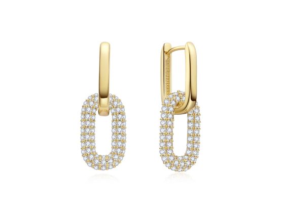 MOISS stříbrné náušnice GOLD