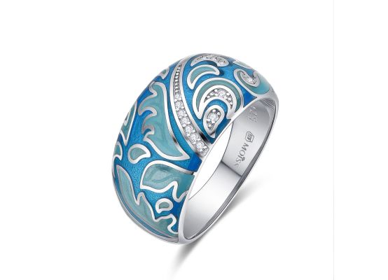 MOISS stříbrný prsten SMALT