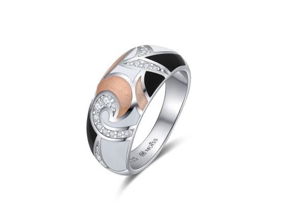 MOISS stříbrný prsten SMALT