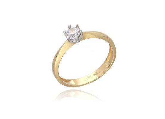 MOISS prsten ze žlutého zlata