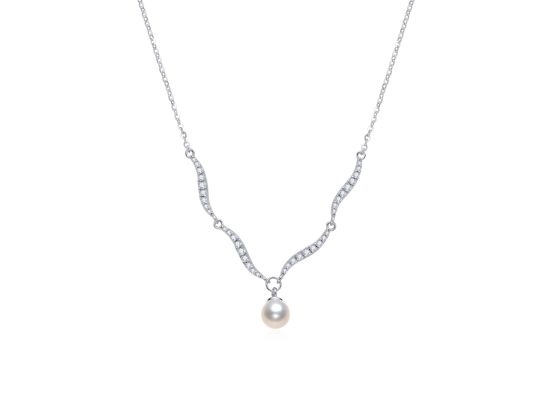 MOISS perlový stříbrný náhrdelník